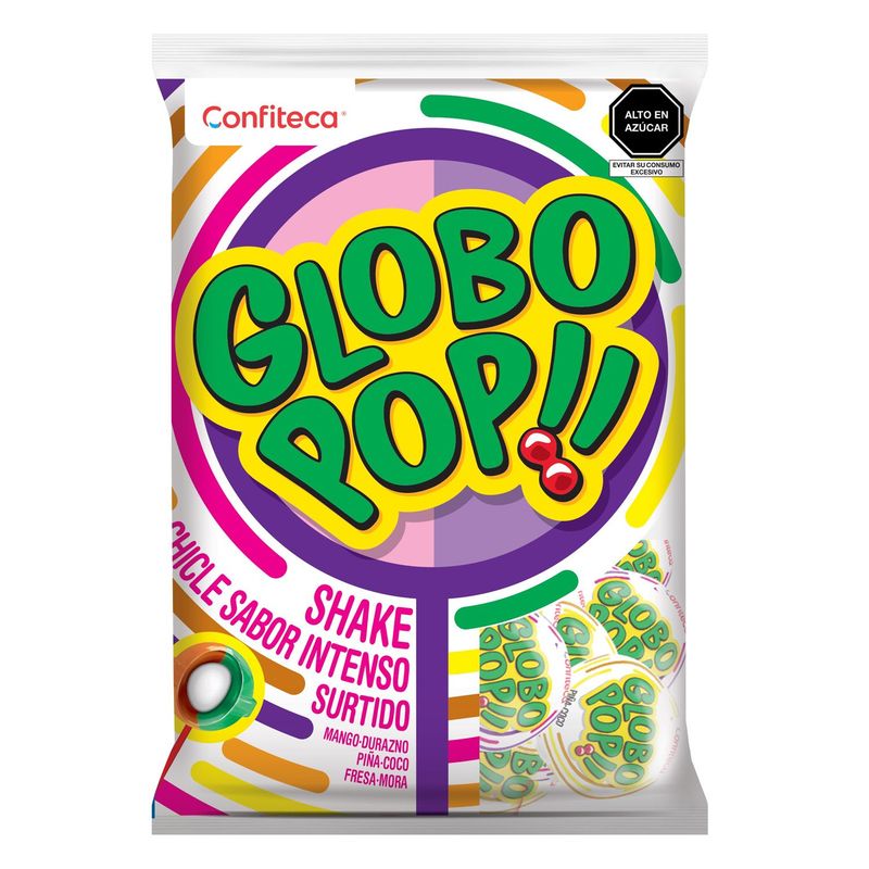 GLOBO POP - Chupetines Globo Pop Shake Bolsa 24 Und