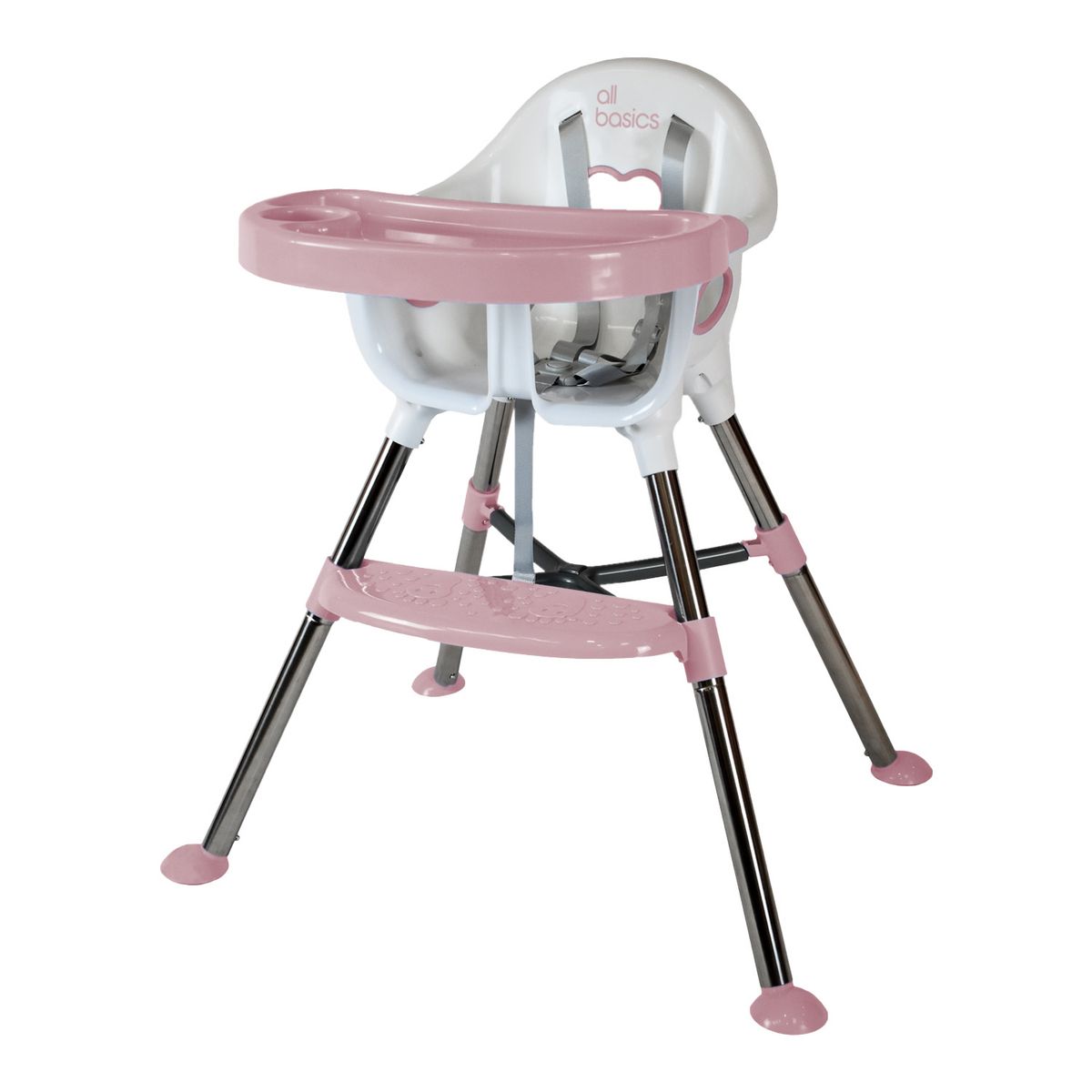 ALL BASICS - Silla de Comer 3 en 1 Rosada