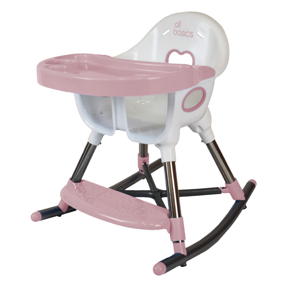 ALL BASICS - Silla de Comer 3 en 1 Rosada