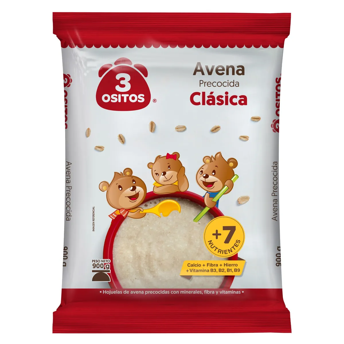 3 OSITOS - Avena Clásica 3 Ositos Precocida Bolsa 900 g
