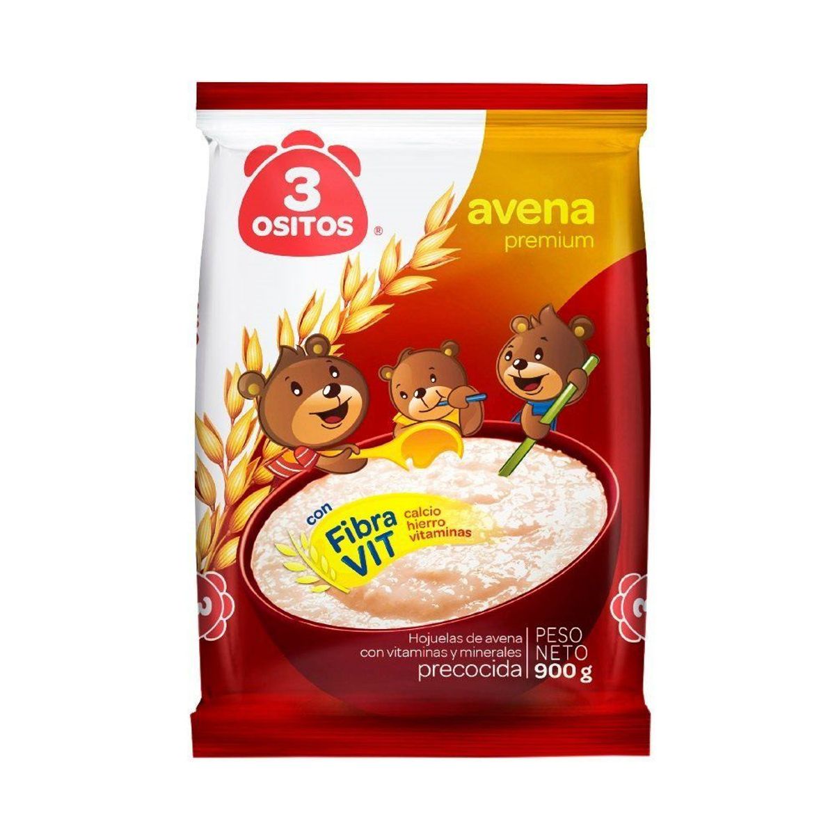 3 OSITOS - Avena Clásica 3 Ositos Precocida Bolsa 900 g