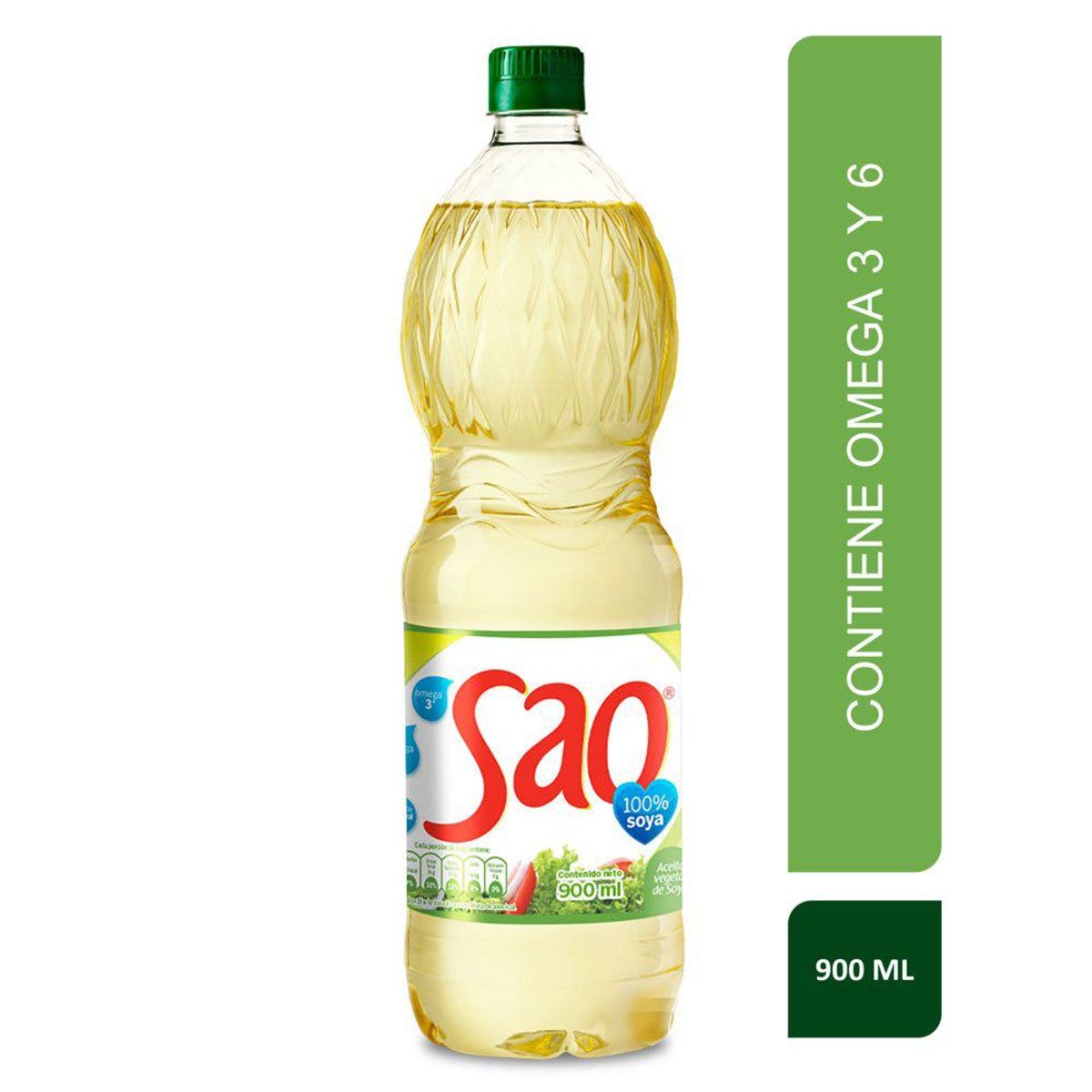 SAO - Aceite Vegetal Soya Sao Botella 900 mL