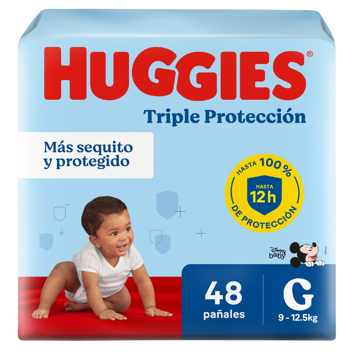 HUGGIES - Pañales Huggies Triple Protección Talla G Empaque 48 Und