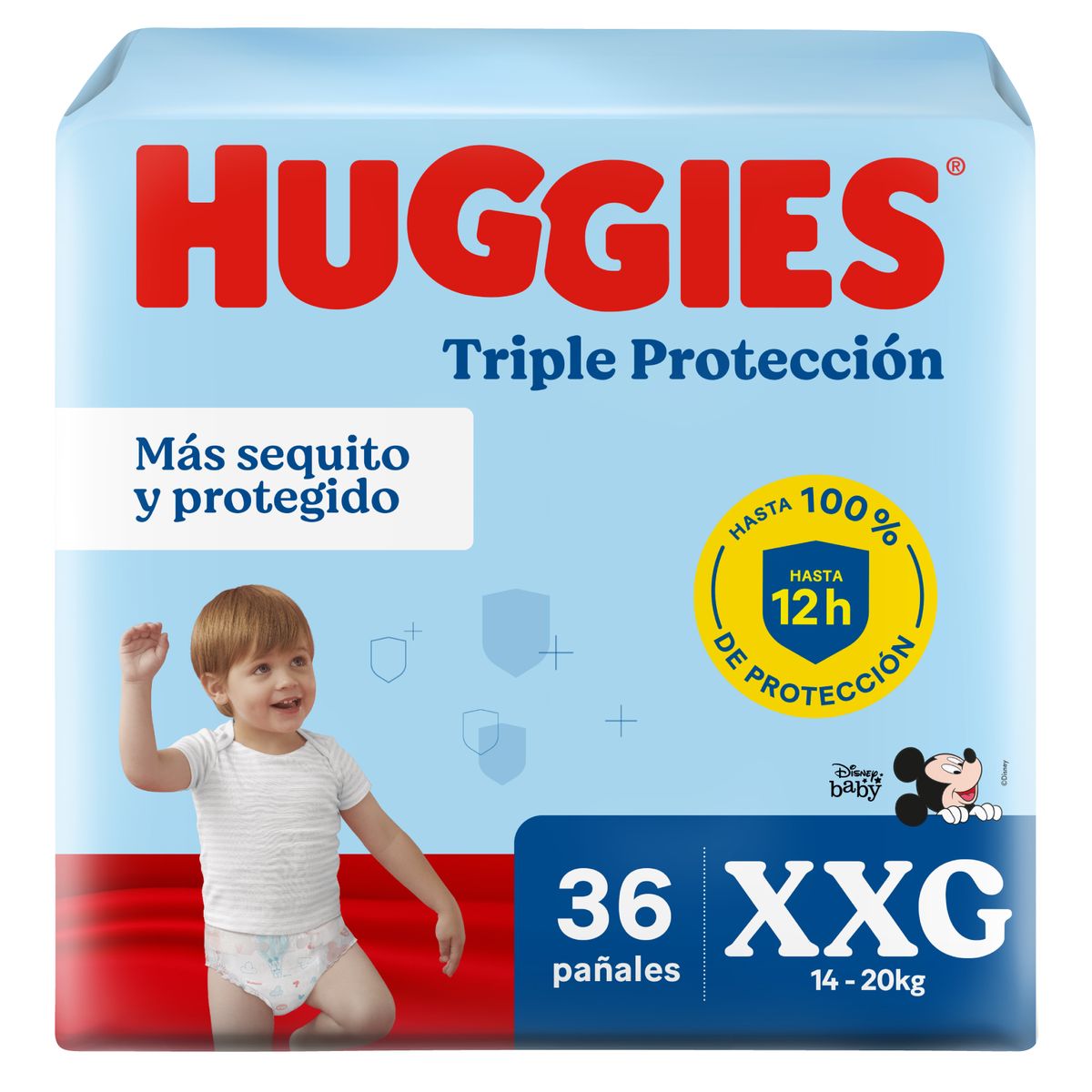 HUGGIES - Pañales Huggies Triple Protección Talla XXG Empaque 36 Und