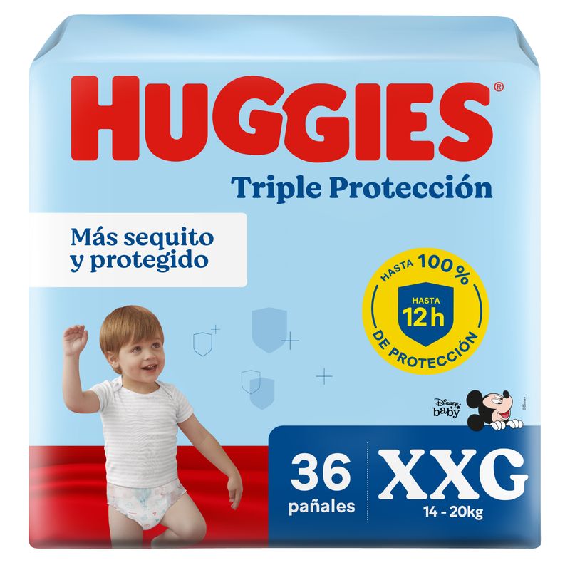 HUGGIES - Pañal Huggies Triple Protección Talla XXG Empaque 36 Und