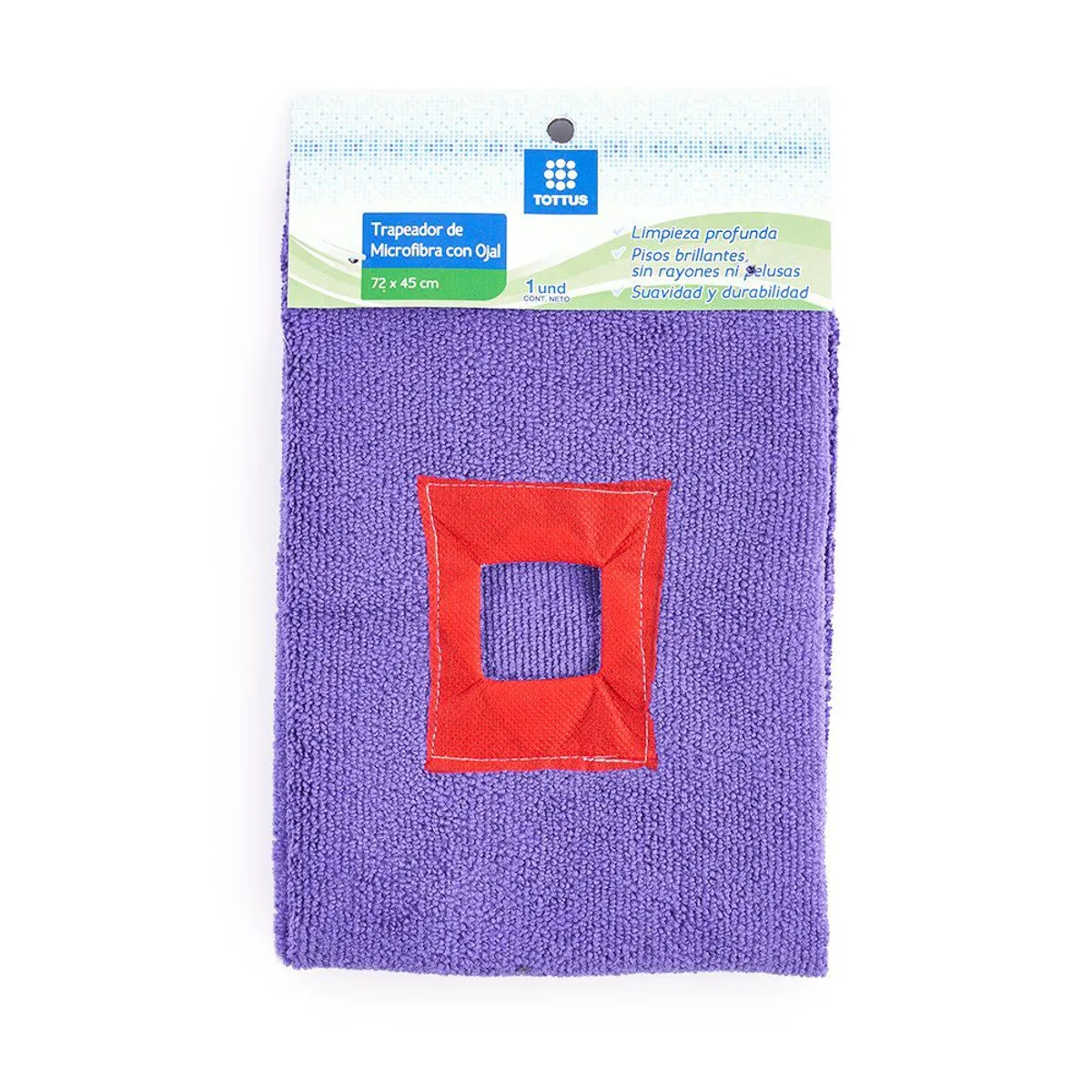 TOTTUS - Trapeador de Microfibra Tottus con Ojal 72x45cm
