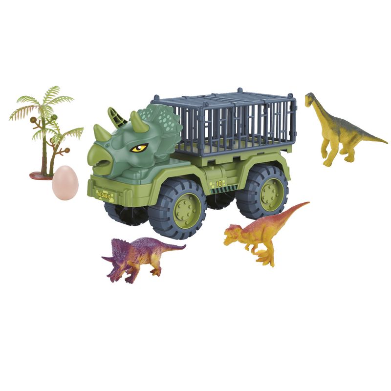 META DINO - Vehículo Af Dinosaurio con Jaula