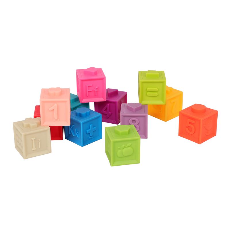 INFANTY TOYS - Set de Bloques Suaves 12 Unidades