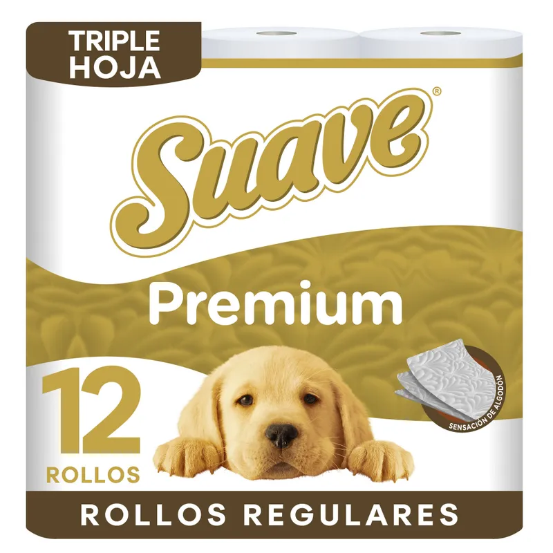 SUAVE - Papel Higiénico Premium Suave Empaque 12 Und