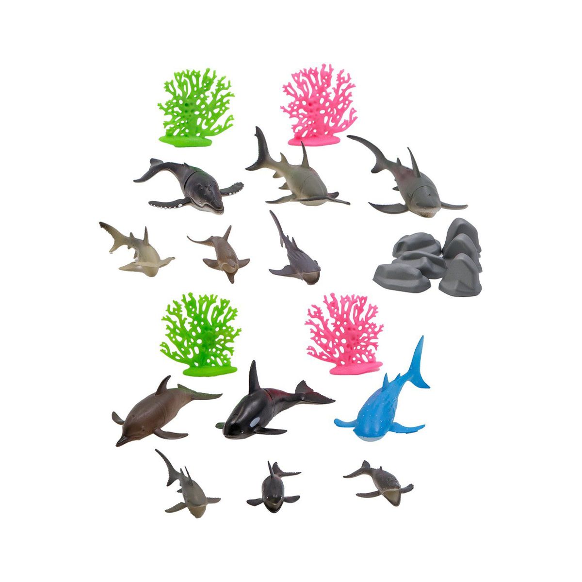 ANIMAL LIFE - Balde de Animales Oceano 22 Pzas