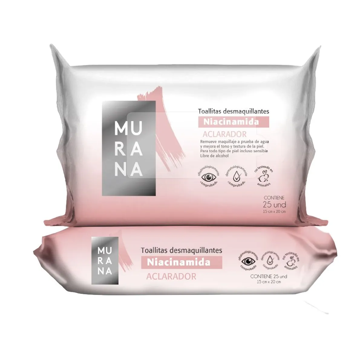 MURANA - Toallitas Desmaquillantes Murana Aclaradora Empaque 25 Und
