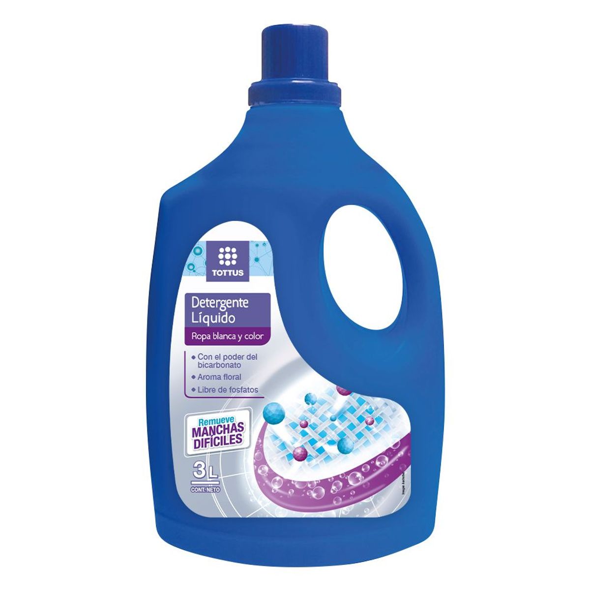 TOTTUS - Detergente Líquido Regular Tottus Botella 3 L