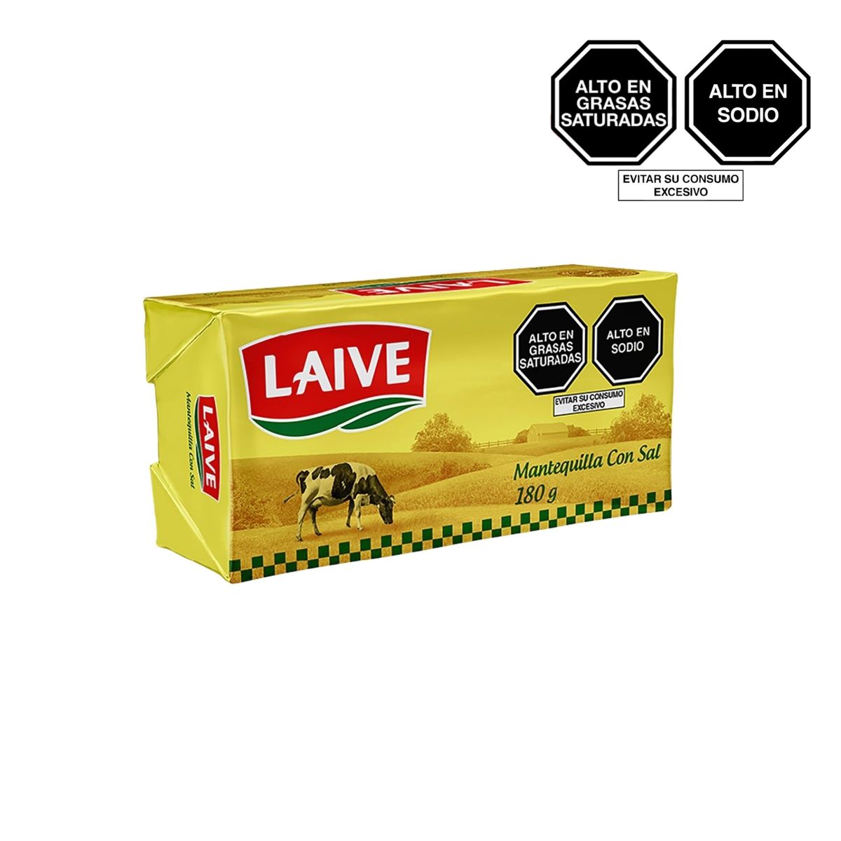 LAIVE - Mantequilla con Sal Laive en Barra Empaque 180 g