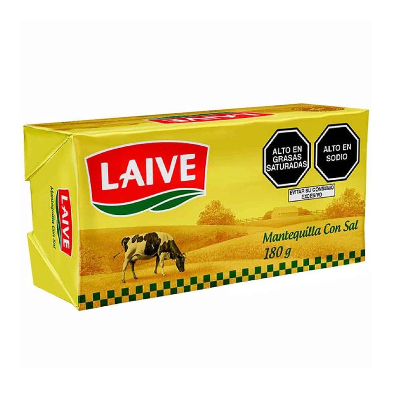 LAIVE - Mantequilla Con Sal Laive Barra 180 g