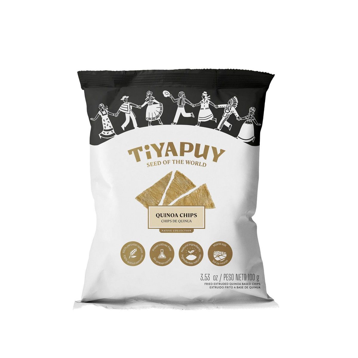 TIYAPUY - Chips de Quinua Tiyapuy Natural Bolsa 100 g