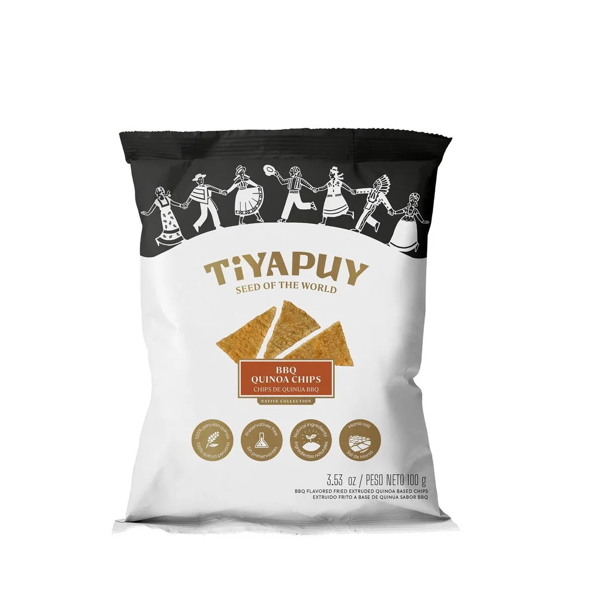 TIYAPUY - Chips de Quinua Tiyapuy BBQ Bolsa 100 g