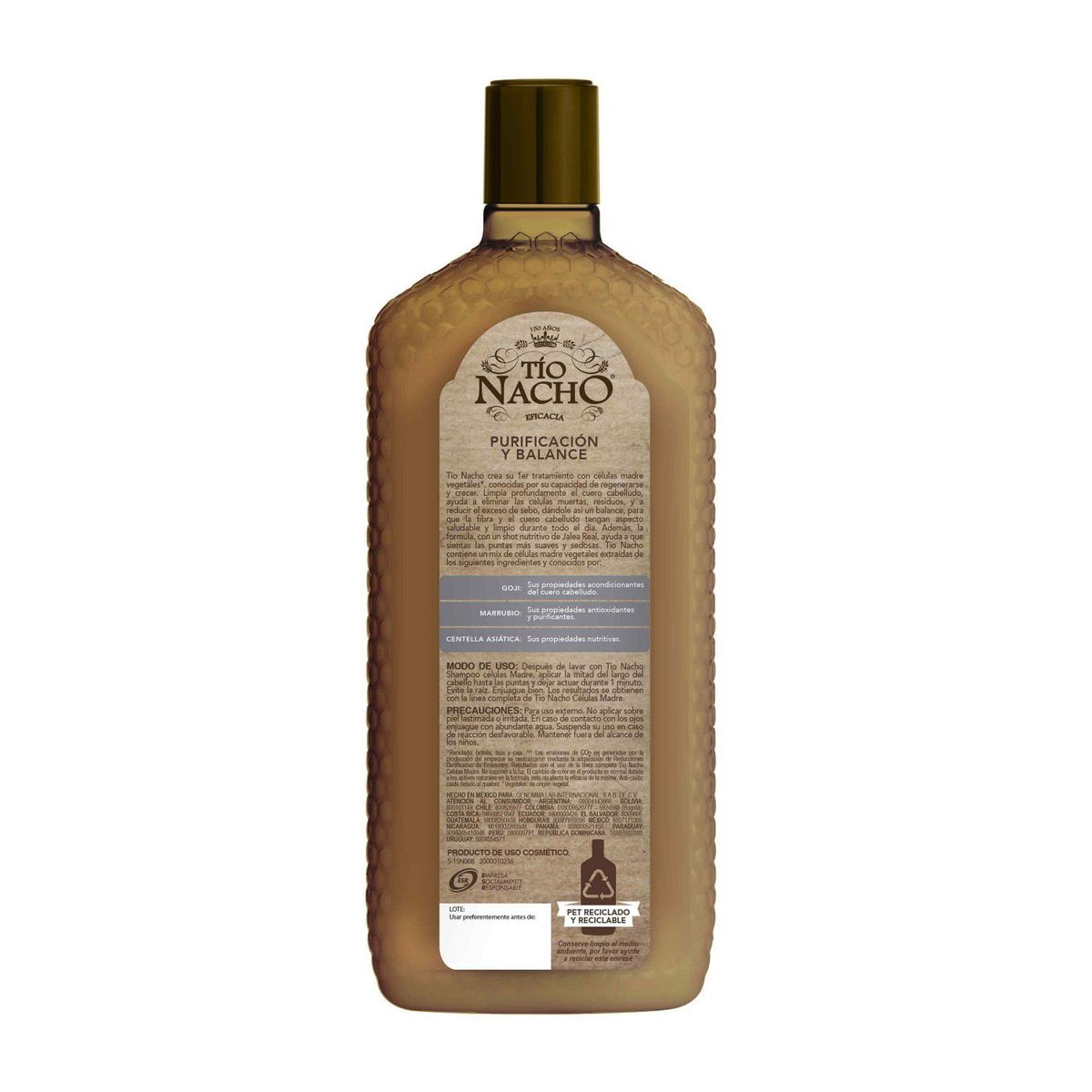 TÍO NACHO - Acondicionador Tio Nacho Purificación Celular Botella 415 mL