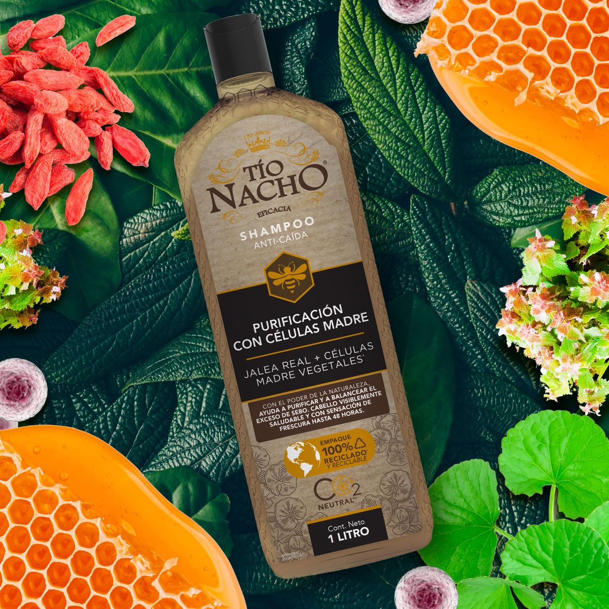 TÍO NACHO - Shampoo Tio Nacho Purificación Celular Botella 1 L