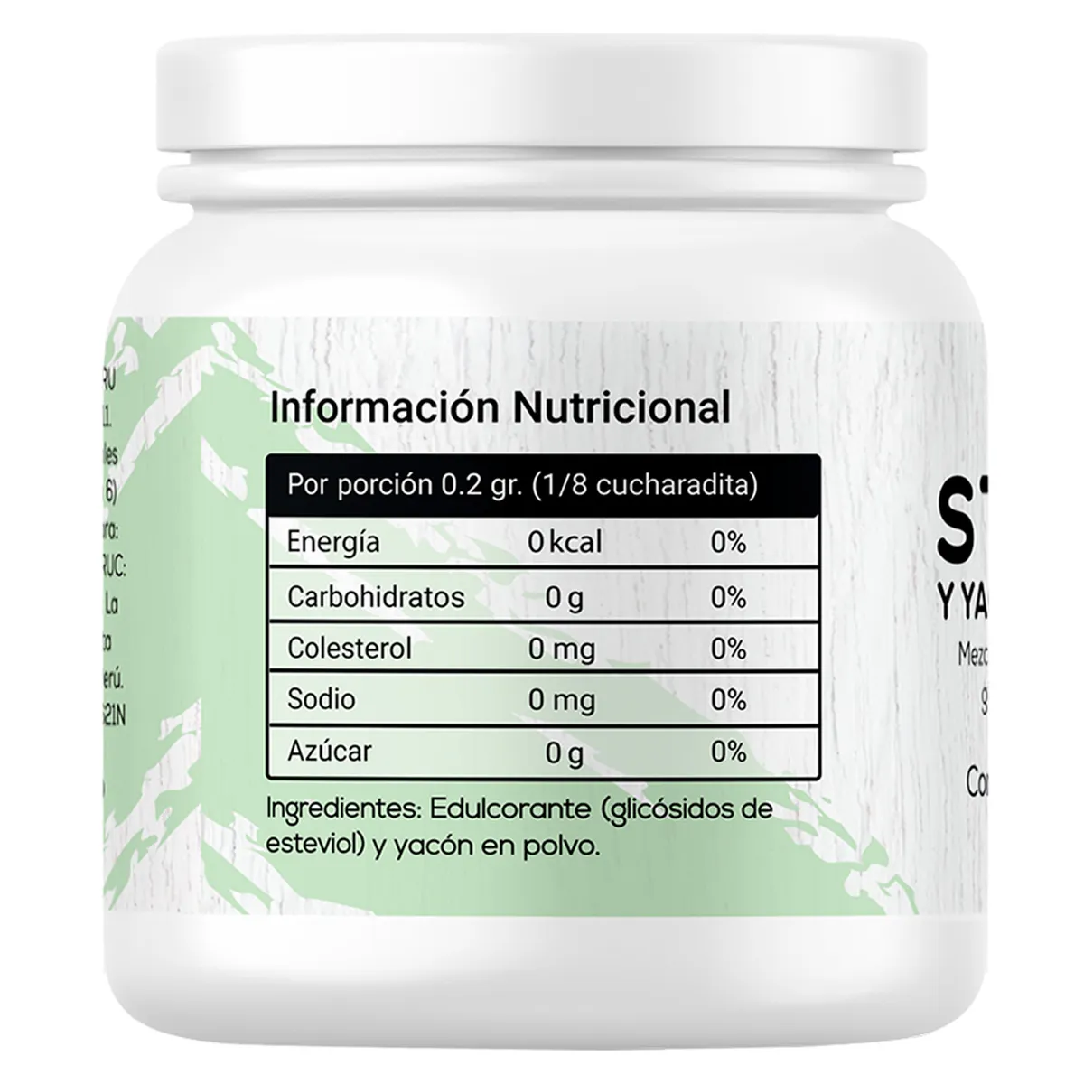 AMARU SUPERFOODS - Stevia Amaru Superfoods con Yacón Envase 50 g