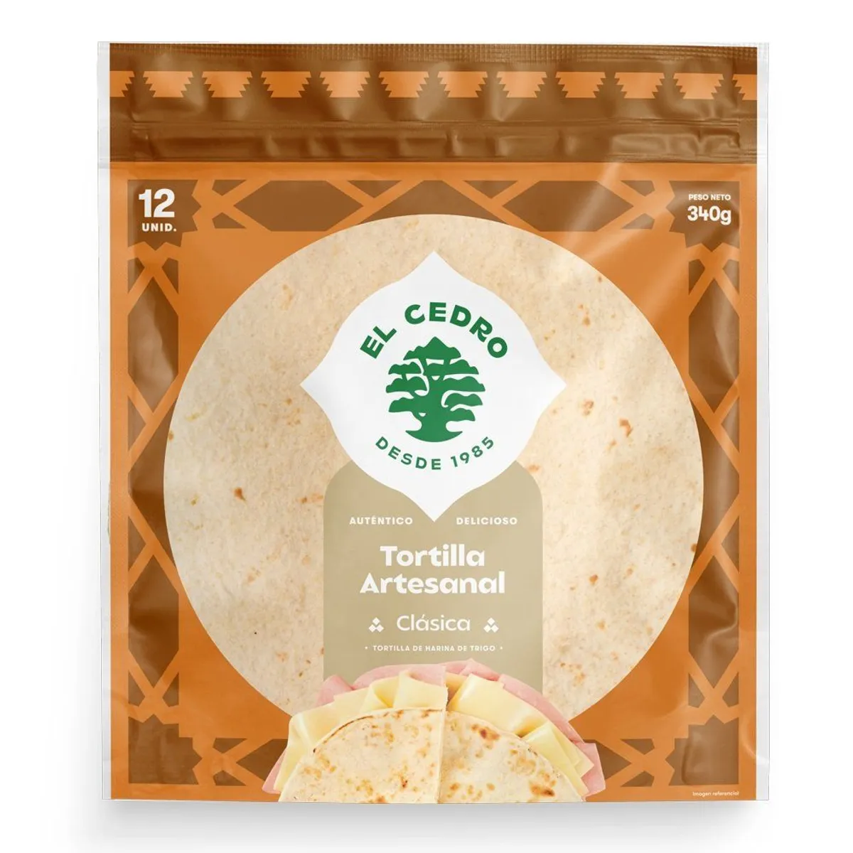 EL CEDRO - Tortilla Artesanal Clásica El Cedro Bolsa 12 Und