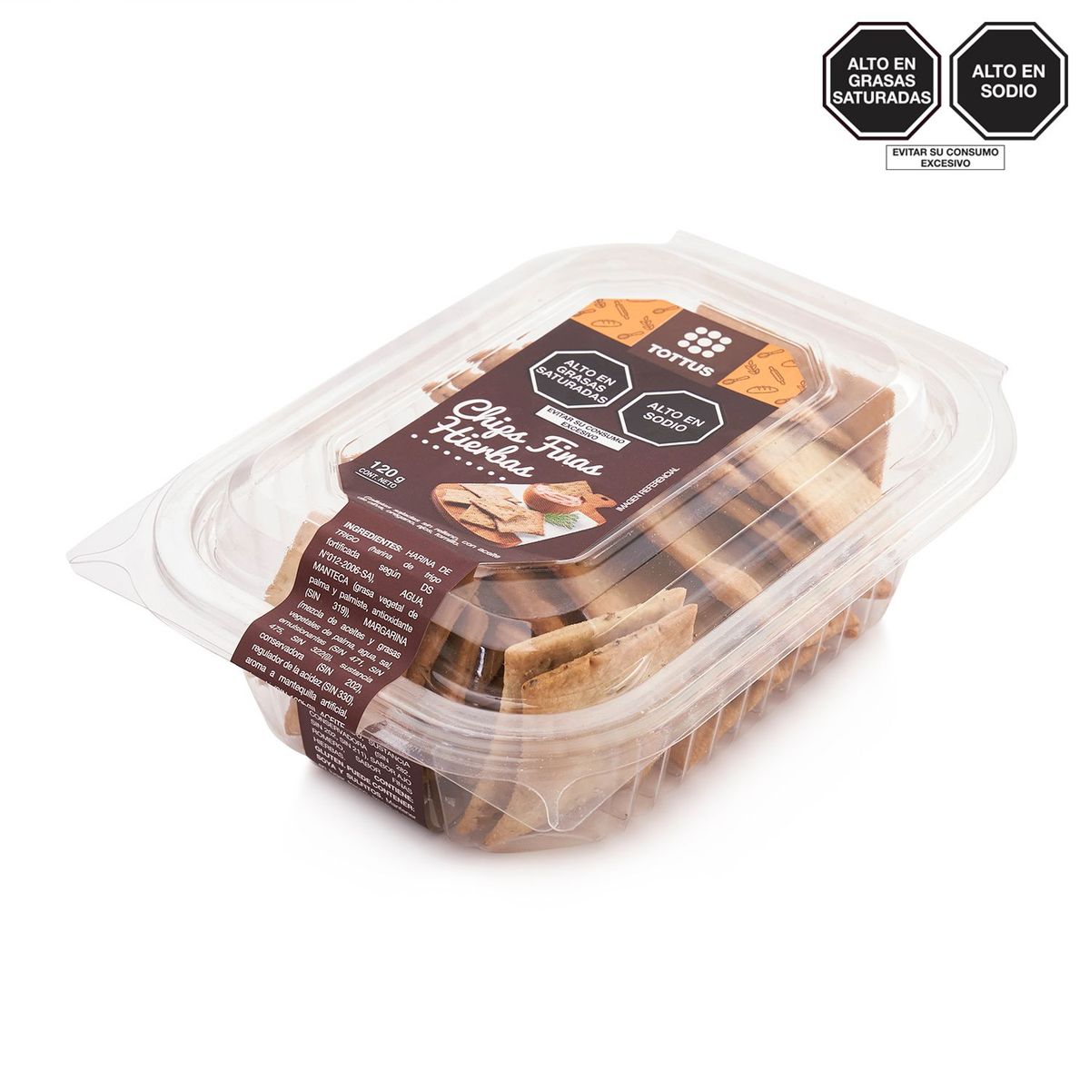 TOTTUS - Chips Finas Hierbas x 120 g