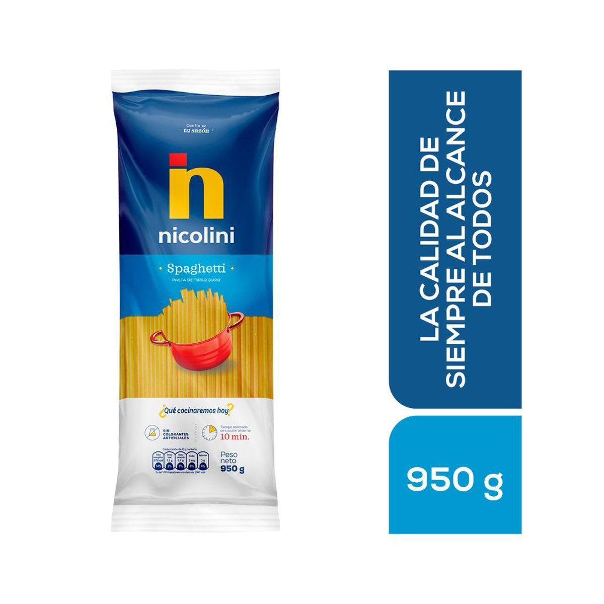 NICOLINI - Fideos Nicolini Fideos Spaghetti 950 g