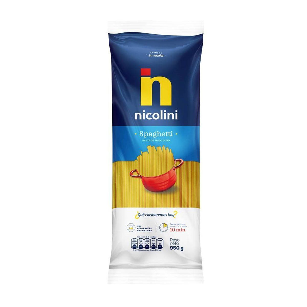 NICOLINI - Fideos Nicolini Fideos Spaghetti 950 g