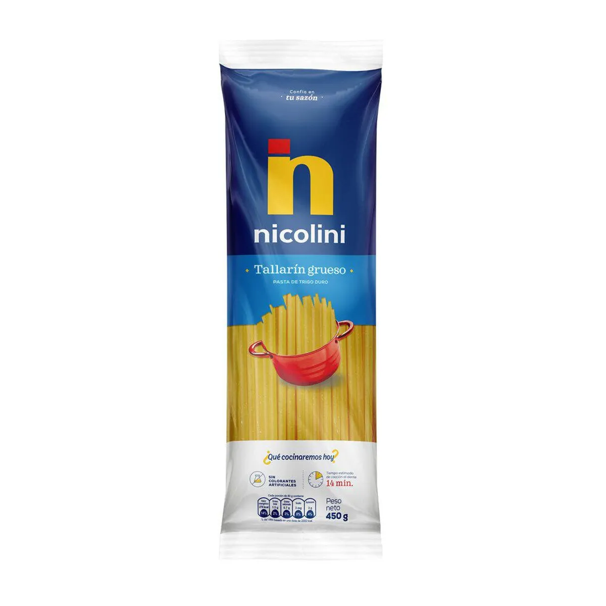 NICOLINI - Fideos Pasta Trigo Nicolini Tallarín gueso 450 g