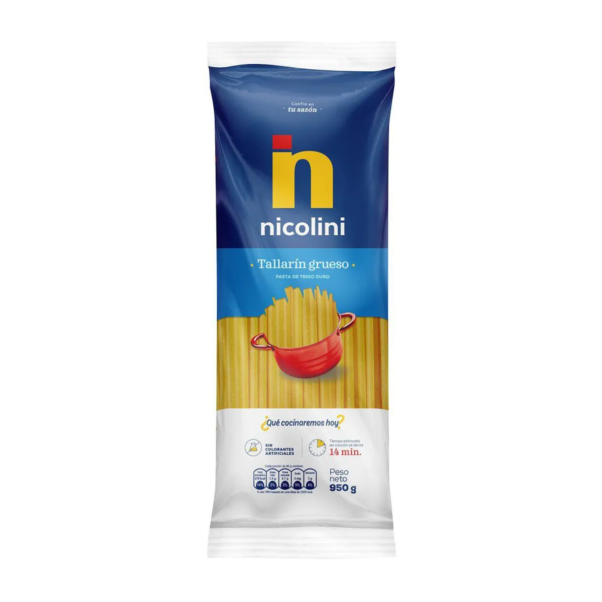 NICOLINI - Fideos Trigo Nicolini Tallarin gueso 950 g