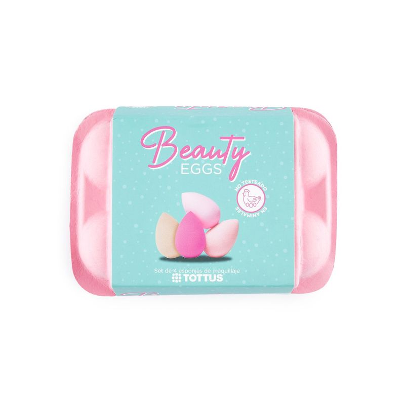 TOTTUS - Esponja Maquillaje Tottus Beauty Eggs Estuche 4 Und