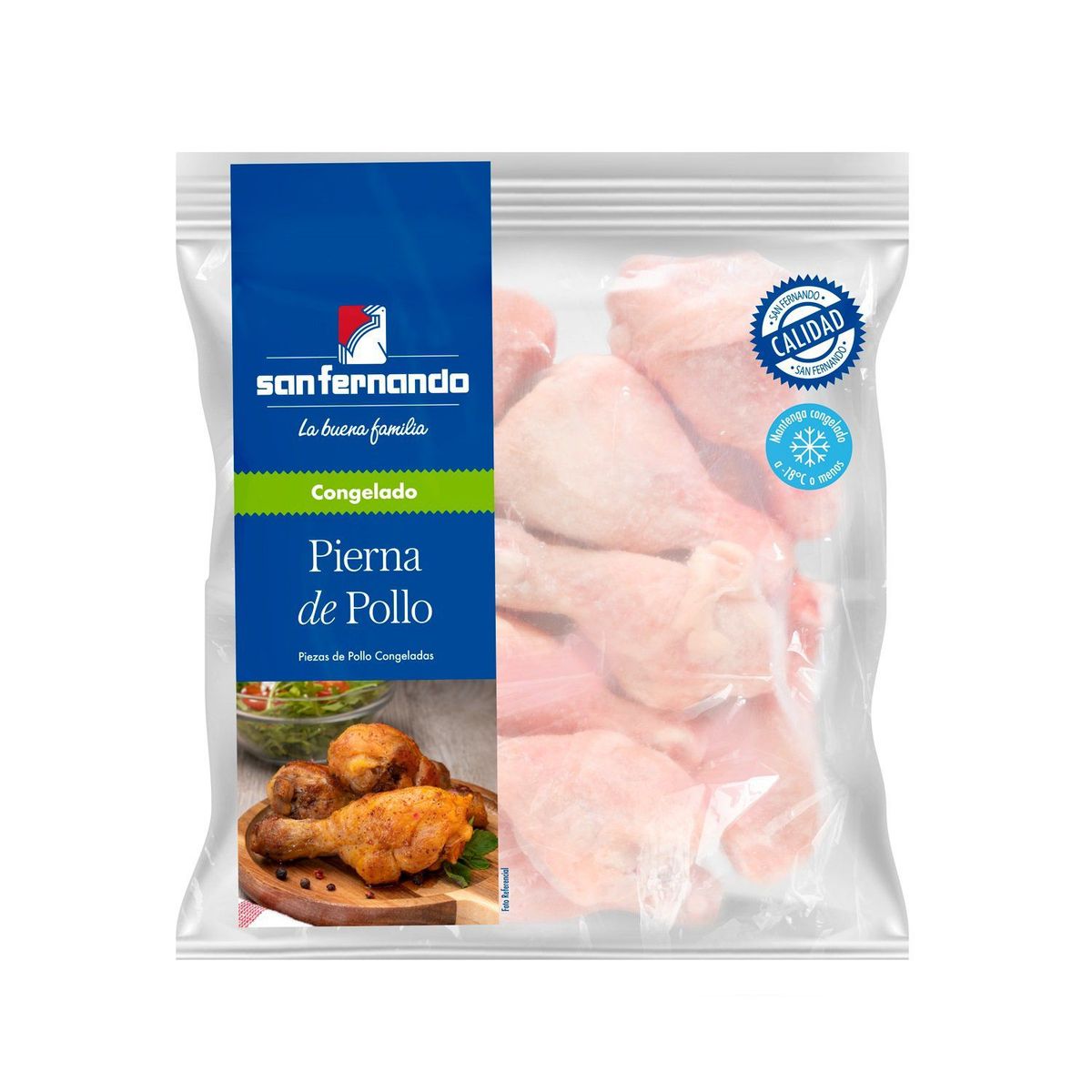 SAN FERNANDO - Pierna De Pollo Congelado San Fernando