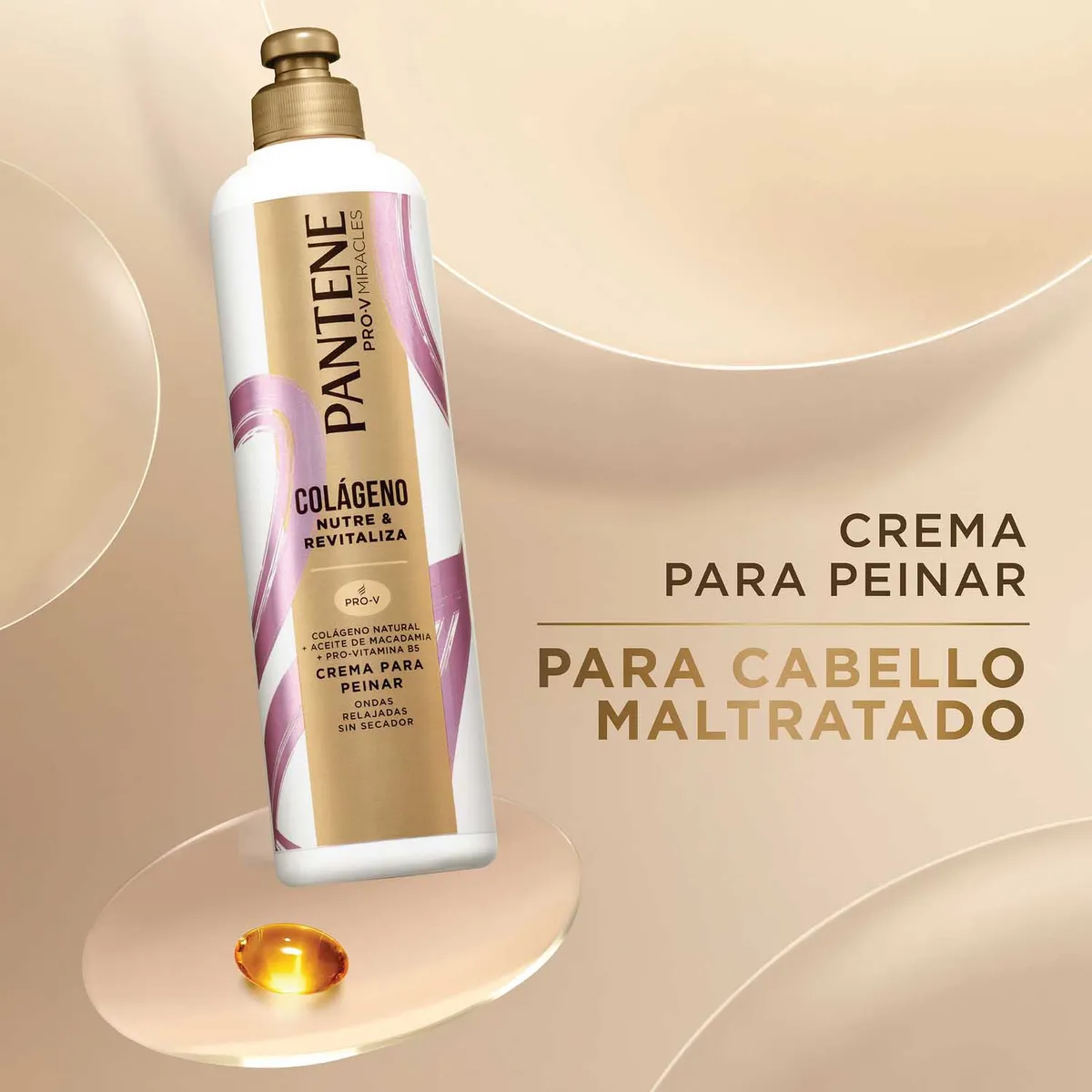 PANTENE - Crema para Peinar Pantene Colágeno Botella 300 mL