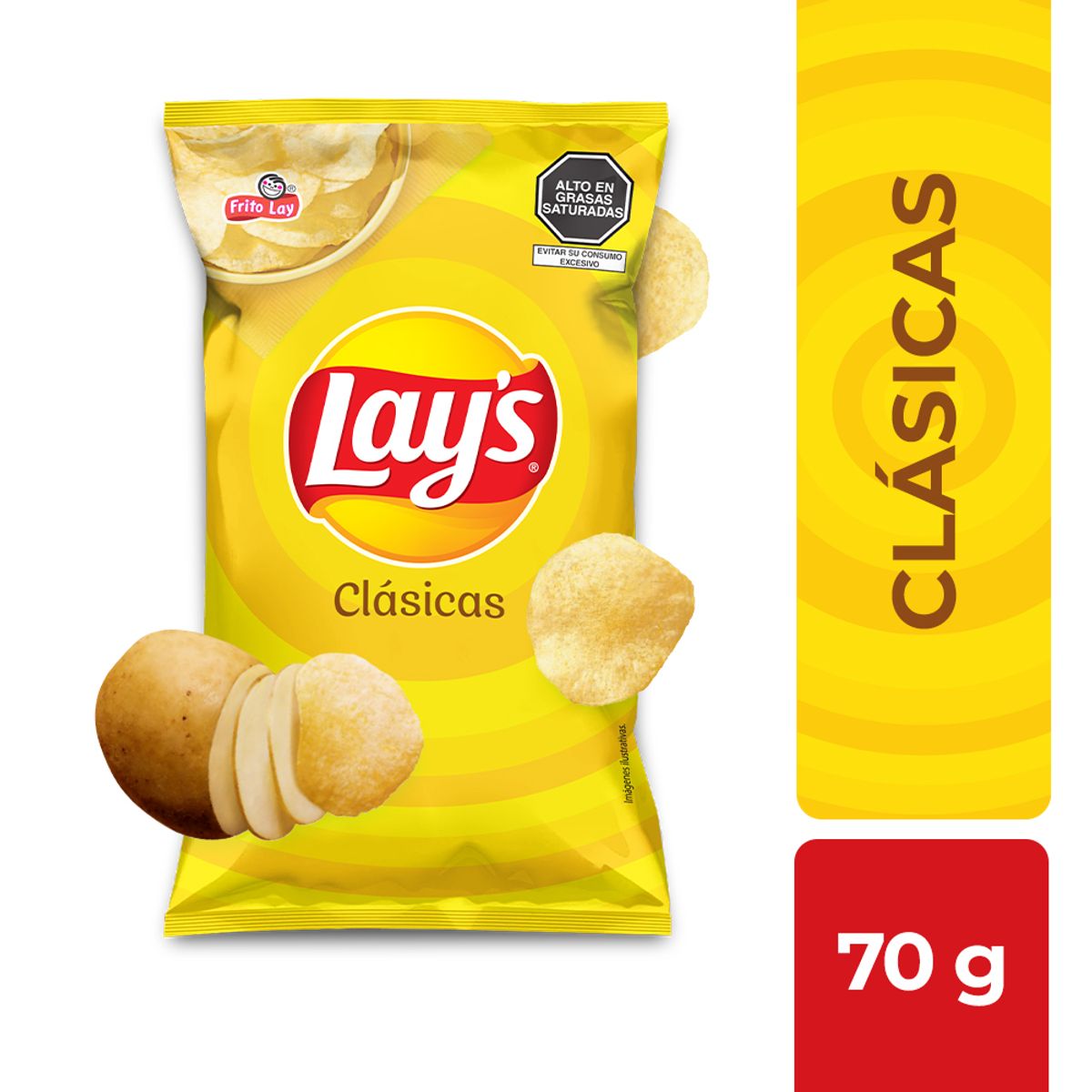 LAYS - Papas Lays Clásicas Bolsa 70 g