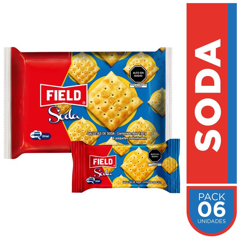 FIELD - Sixpack Galleta Soda Field 192 g
