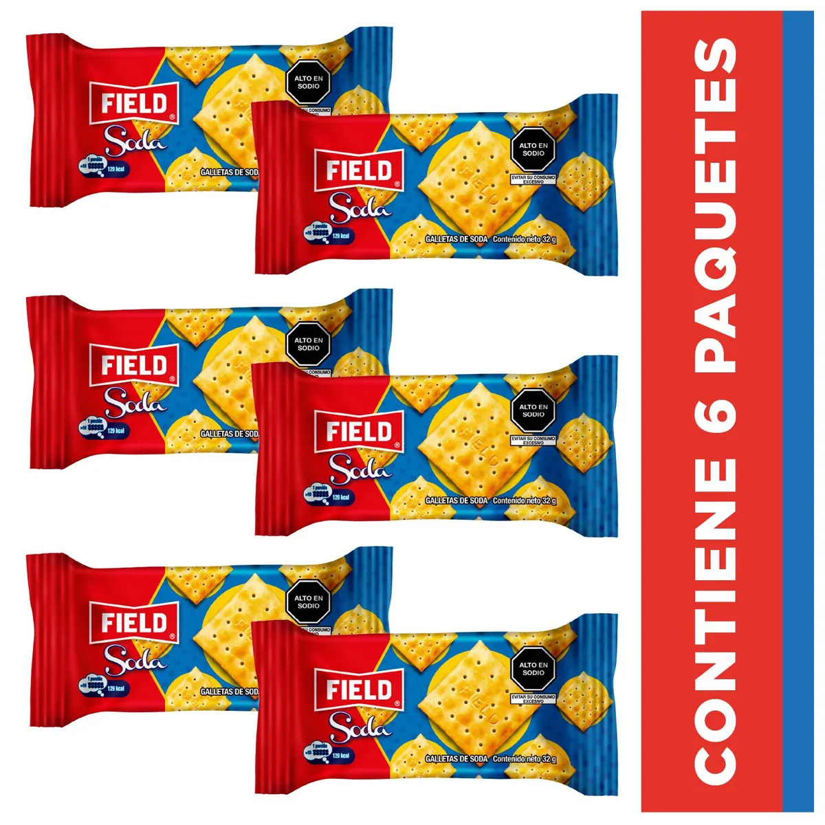 FIELD - Galleta Soda Field Sixpack 192 g
