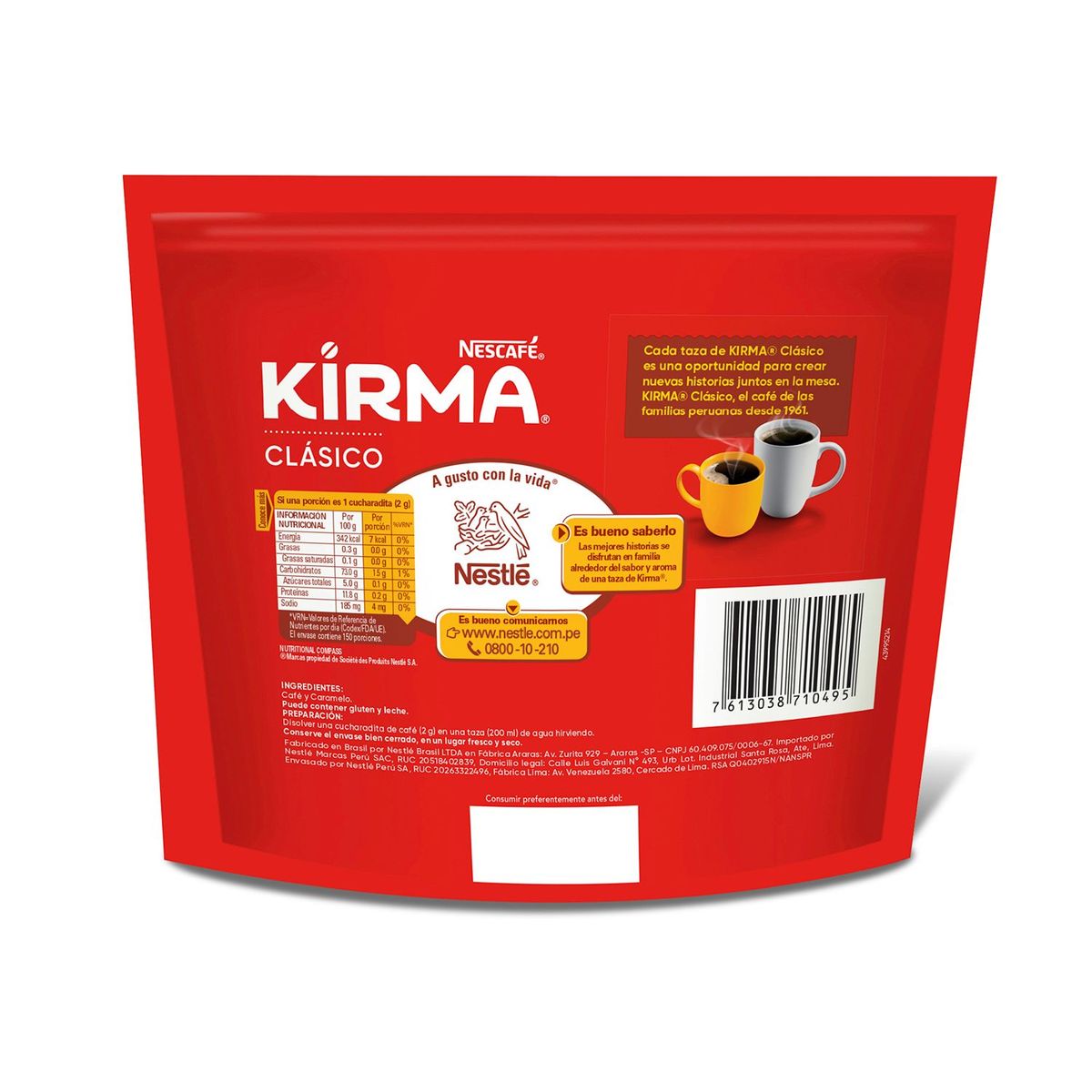 KIRMA - Café Instantáneo Kirma Clásico Doypack 250 g