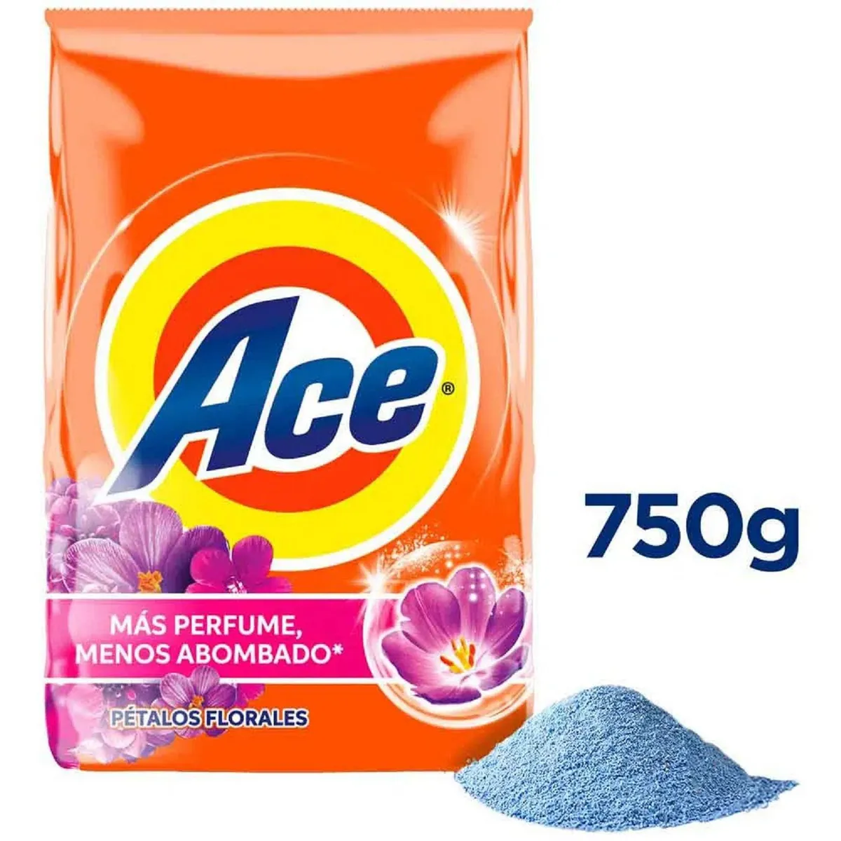 ACE - Detergente en Polvo Ace Pétalos Florales Bolsa 750 g