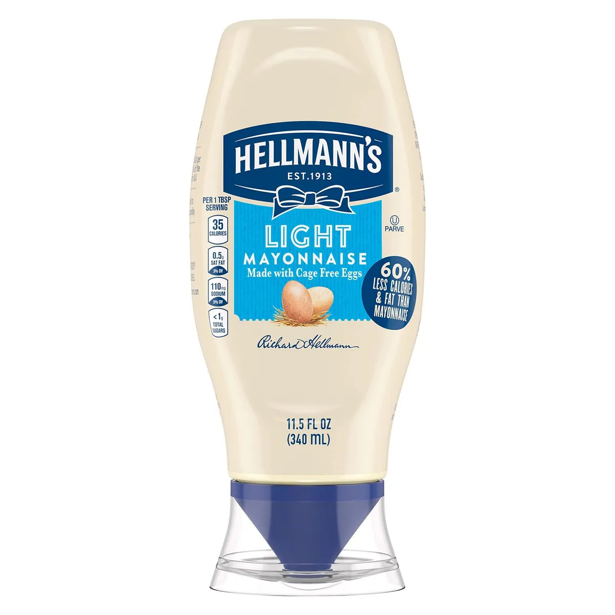 HELLMANNS - Mayonesa Hellmanns Squeeze Regular Botella 340 g
