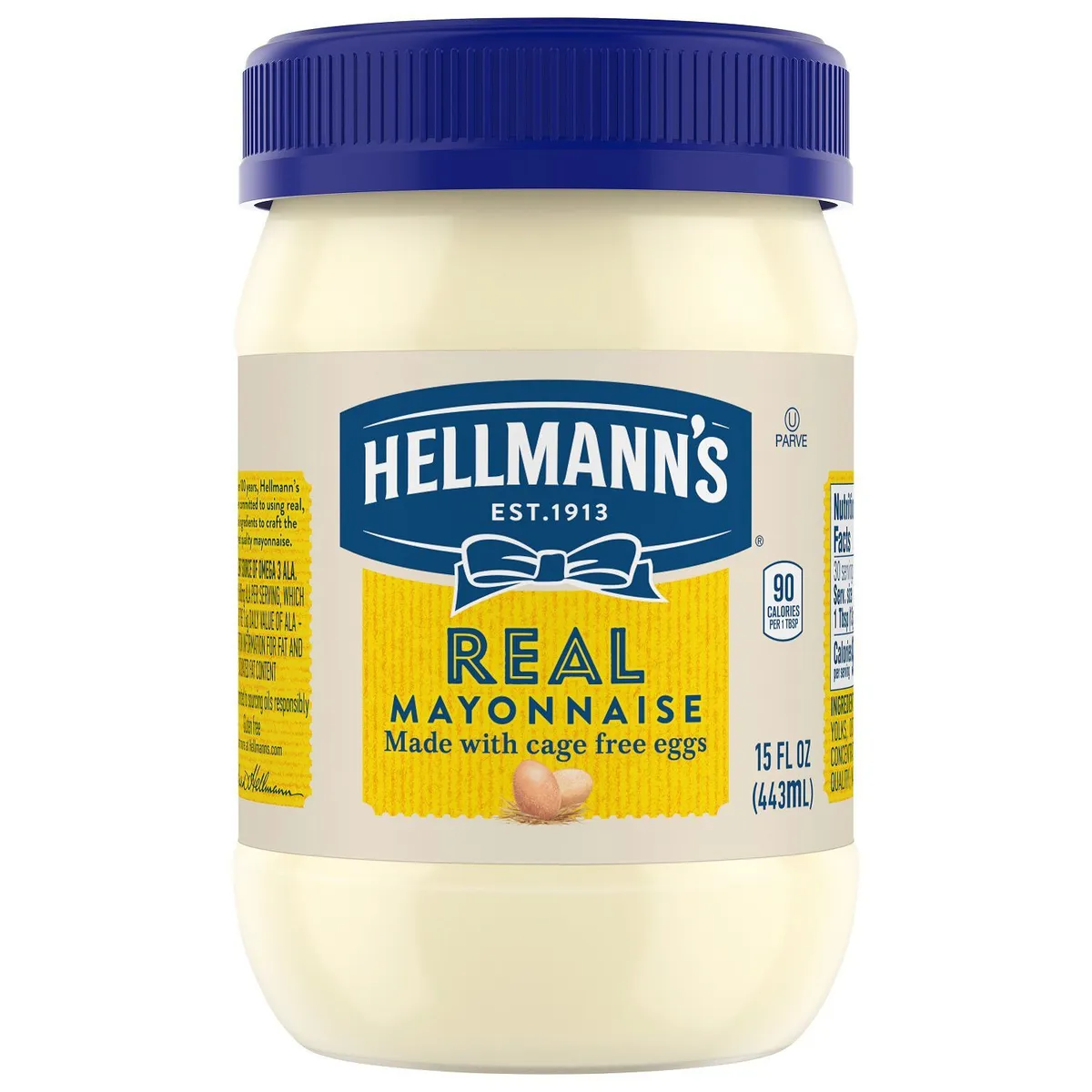 HELLMANNS - Mayonesa Hellmanns Real Botella 443 mL