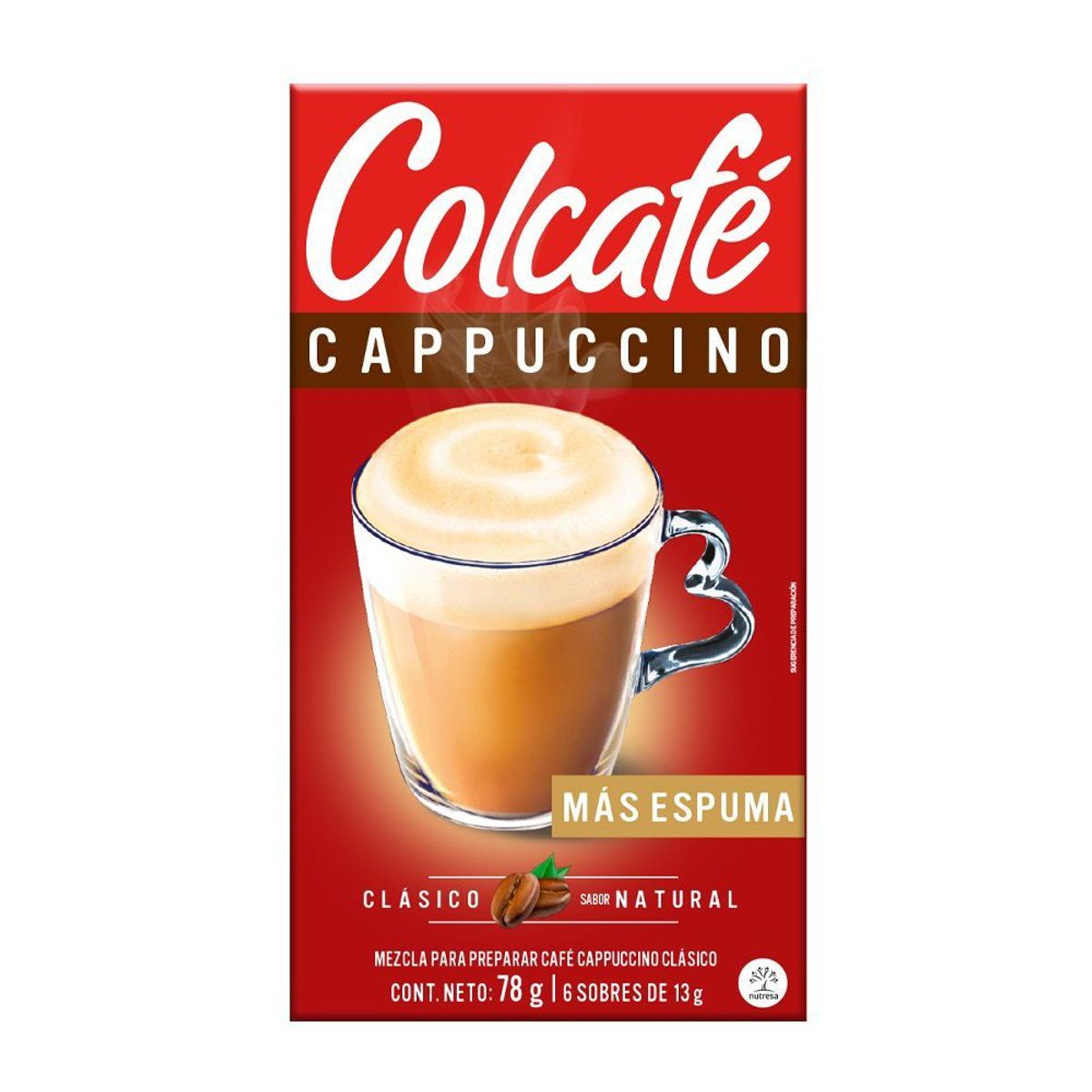 COLCAFE - Café Colcafé Capuccino Clásico Caja 6 Und