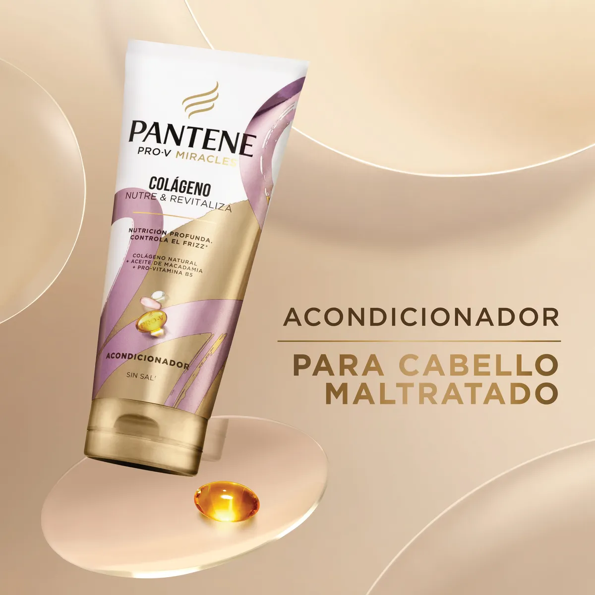 PANTENE - Acondicionador Pantene Miracles Colágeno Botella 510 mL
