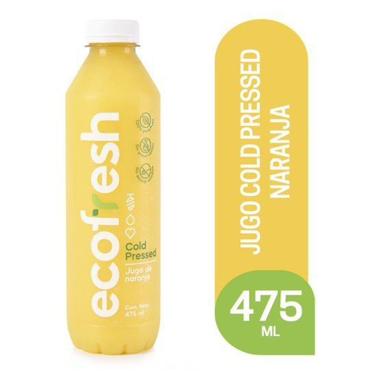 ECOFRESH - Jugo Cold Pressed Naranja