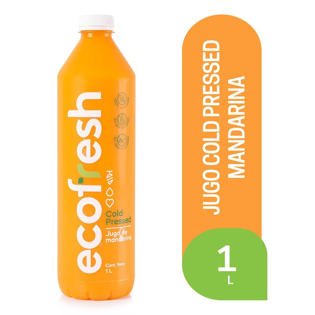 ECOFRESH - Jugo Cold Pressed Mandarina
