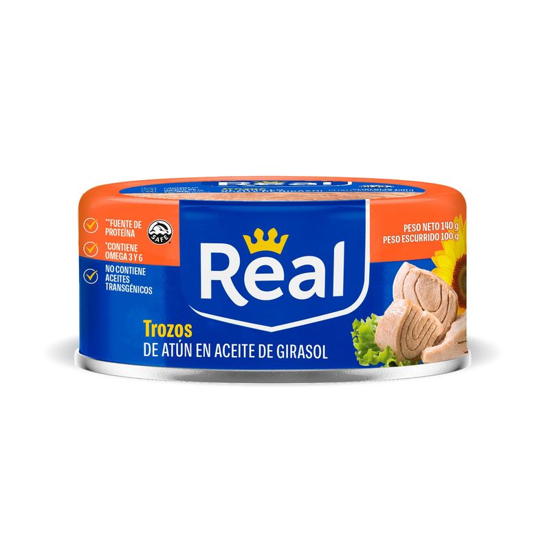 REAL - Trozos De Atún En Aceite Girasol Real 140 g