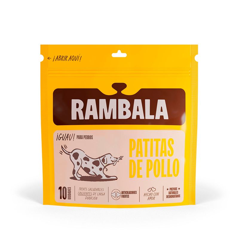 RAMBALA - Rambala Treats Patas de Pollo Deshidratadas 10 Unidades