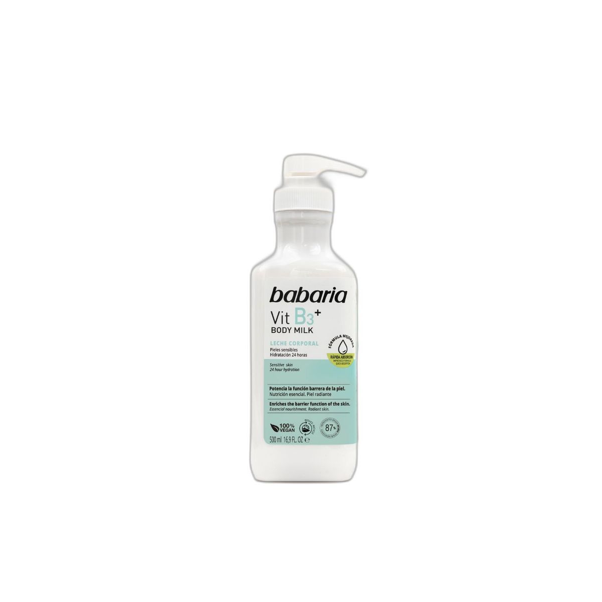 BABARIA - Leche Corporal Babaria Vitamina B3 Envase 500 mL