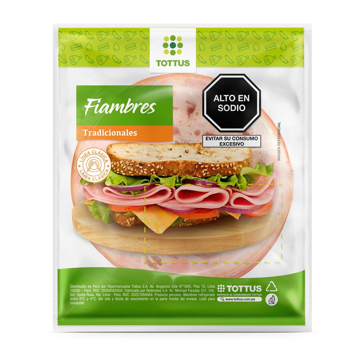 TOTTUS - Jamonada Tottus de Pollo Empaque 200 g