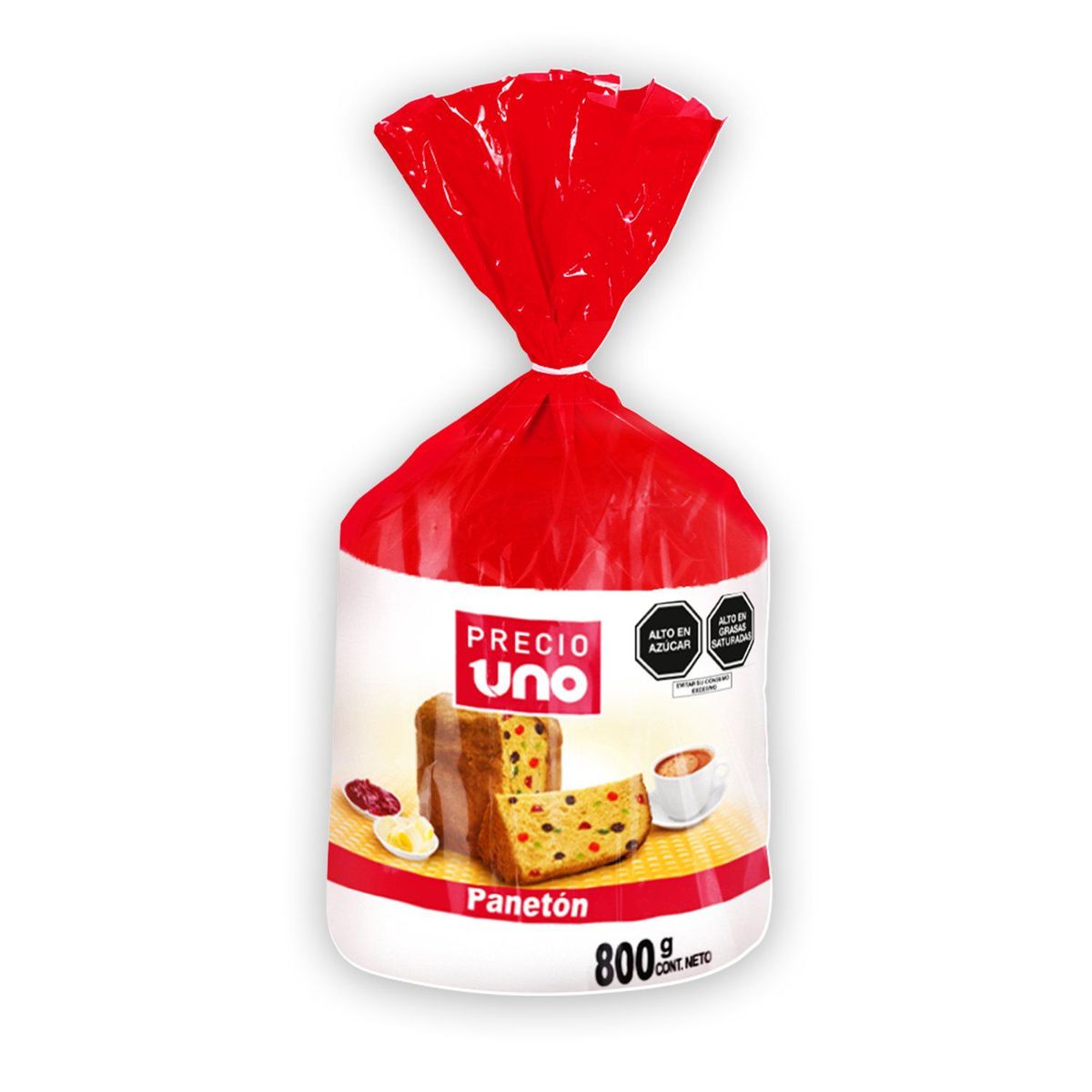 PRECIO UNO - Panetón Precio Uno en Bolsa 800 g