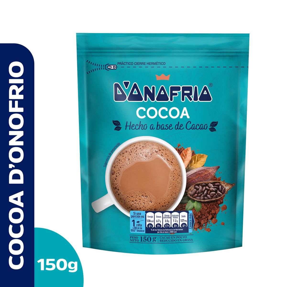 DONOFRIO - Cacao en Polvo Donofrio Cocoa Doypack 150 g