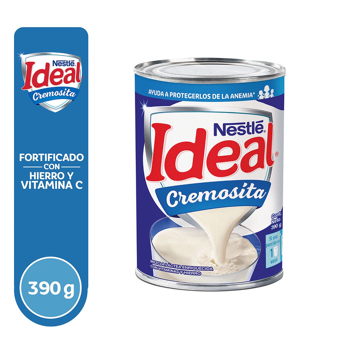 IDEAL - Mezcla Láctea Ideal Cremosita Lata 390 g